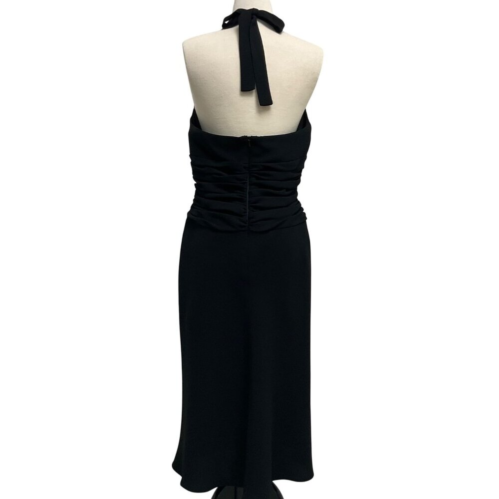 Jones Wear Black Halter Backless Knee Length Womens Size 10 Dress LBD Formal - Picture 2 of 14